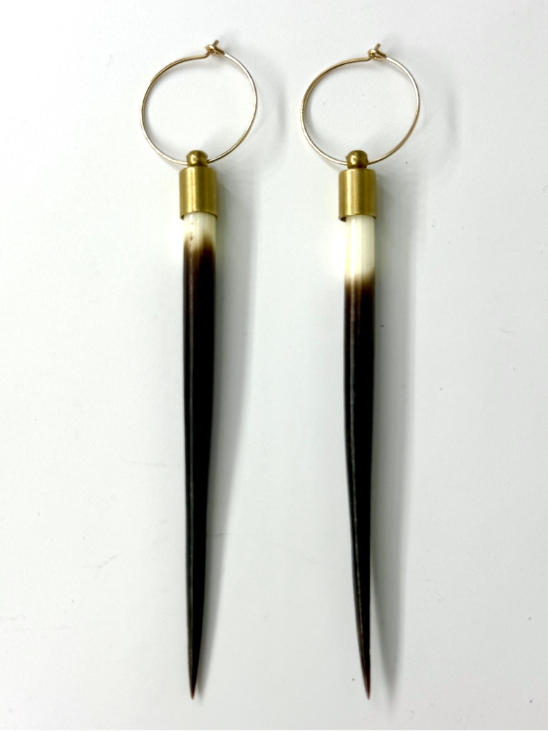 Porcupine Quill Drop Earrings